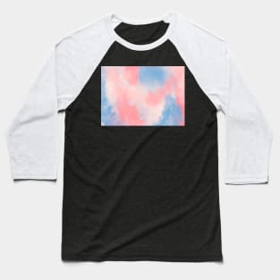 Blue & Pink Tide Dye Baseball T-Shirt